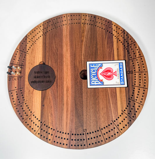Circular Cribbage Board