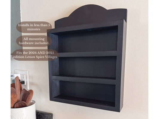 Black Lenox Spice Rack Shelf