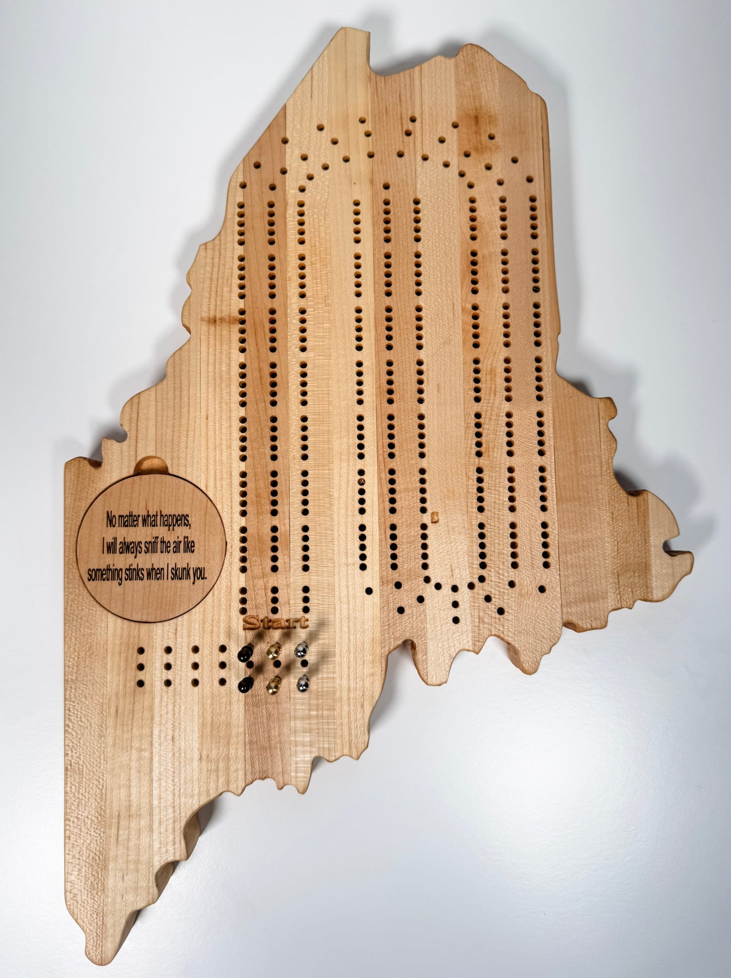 Maine Cribbage Board