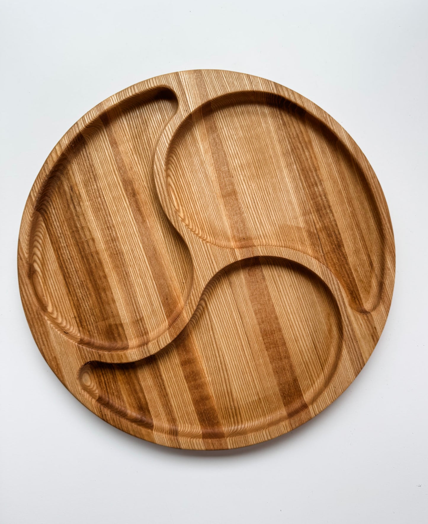 Three Section Swirl Serving Tray