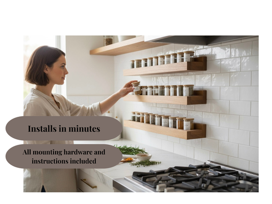 Spice Display Shelf