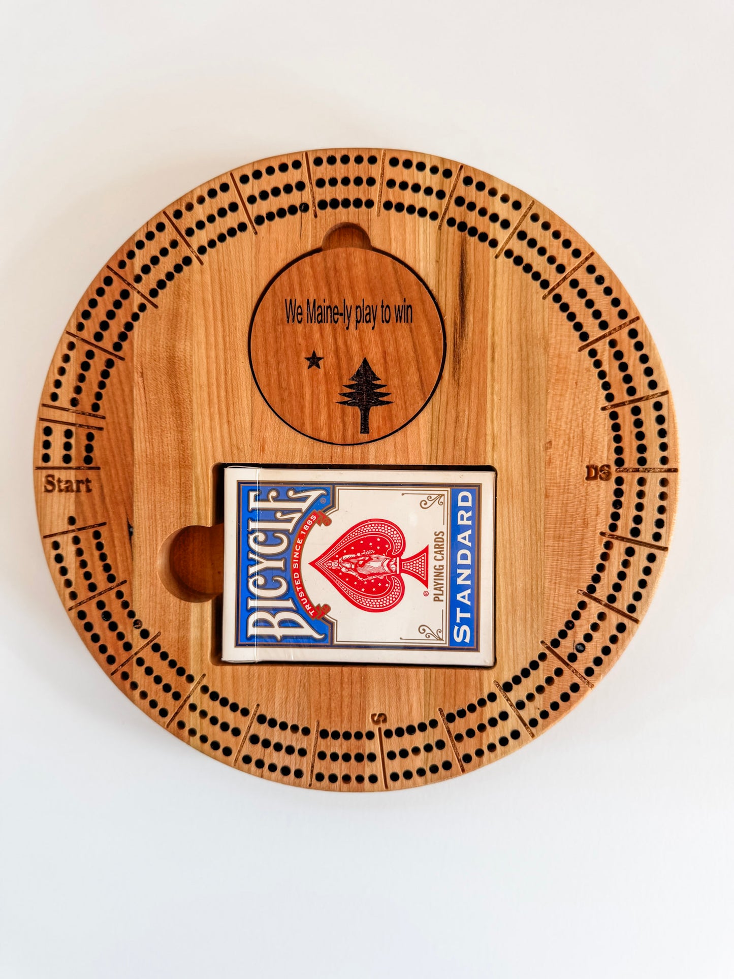 Mini Circular Cribbage Board - Travel Size