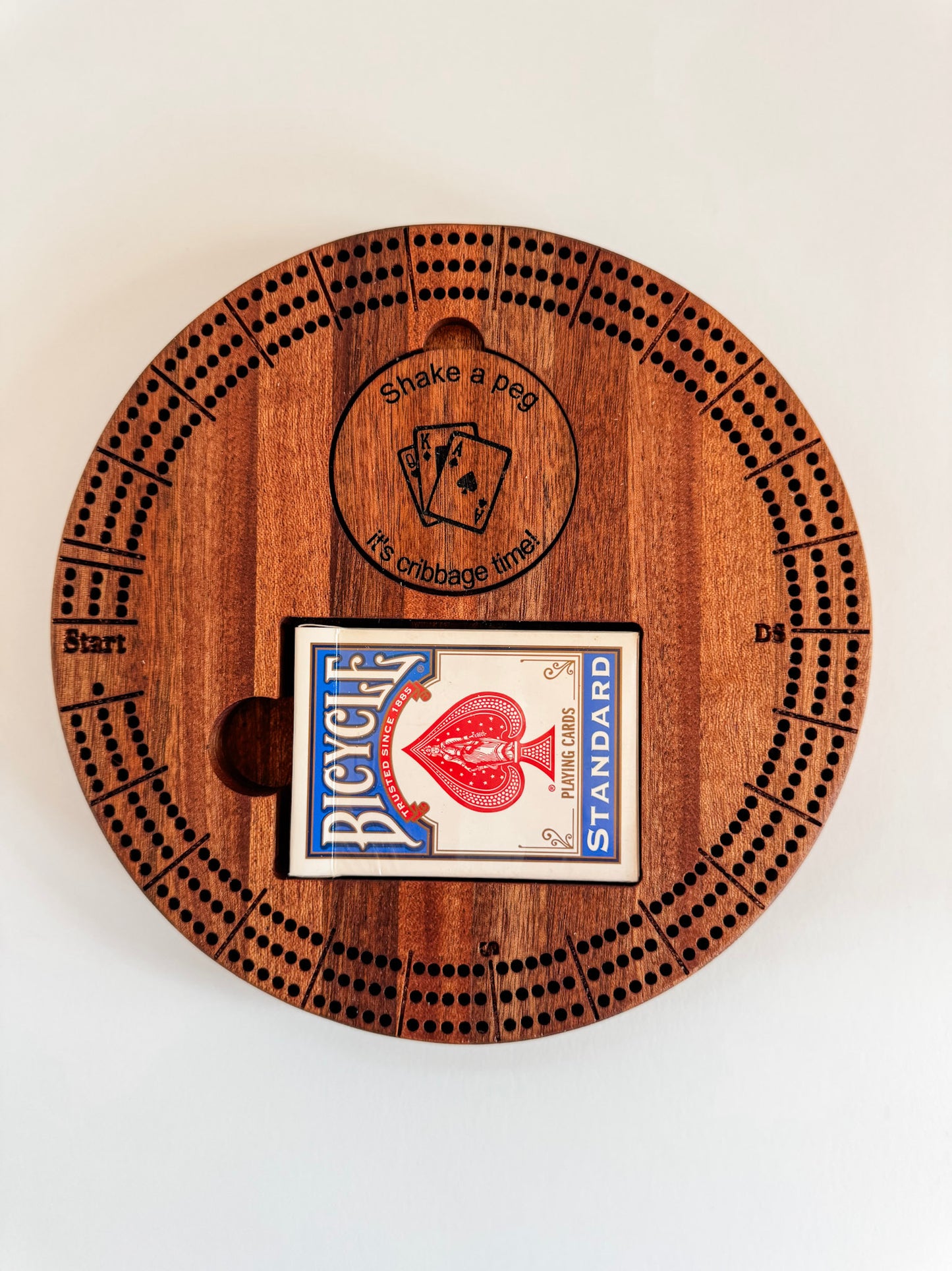 Mini Circular Cribbage Board - Travel Size