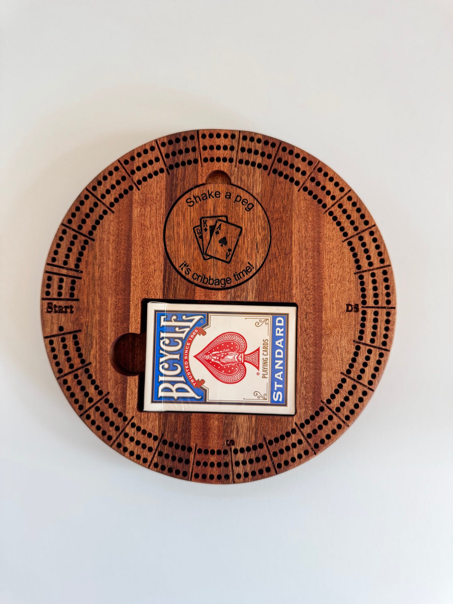 Mini Circular Cribbage Board - Travel Size