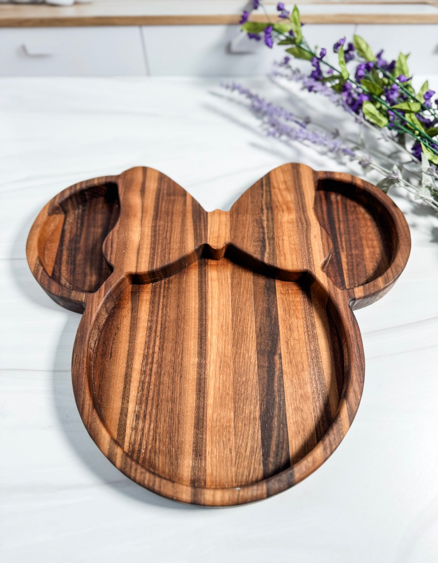 Mickey and Minnie Mouse Snack Plate