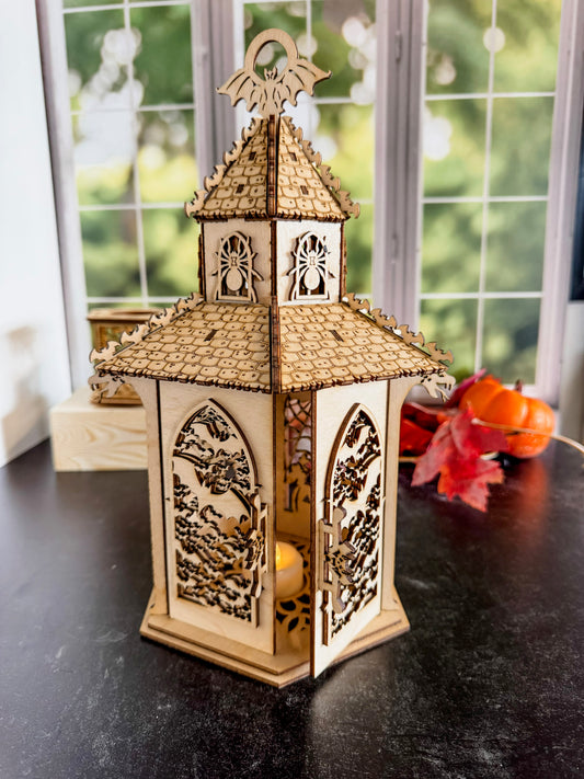 Gothic Halloween Lantern Tea Light