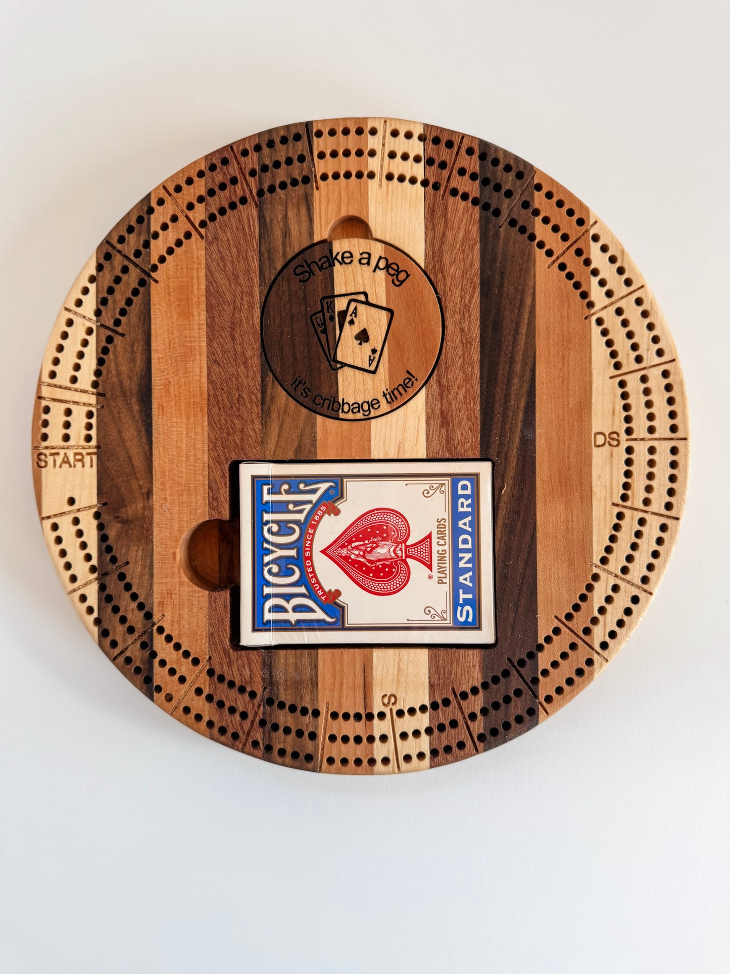 Mini Circular Cribbage Board - Travel Size