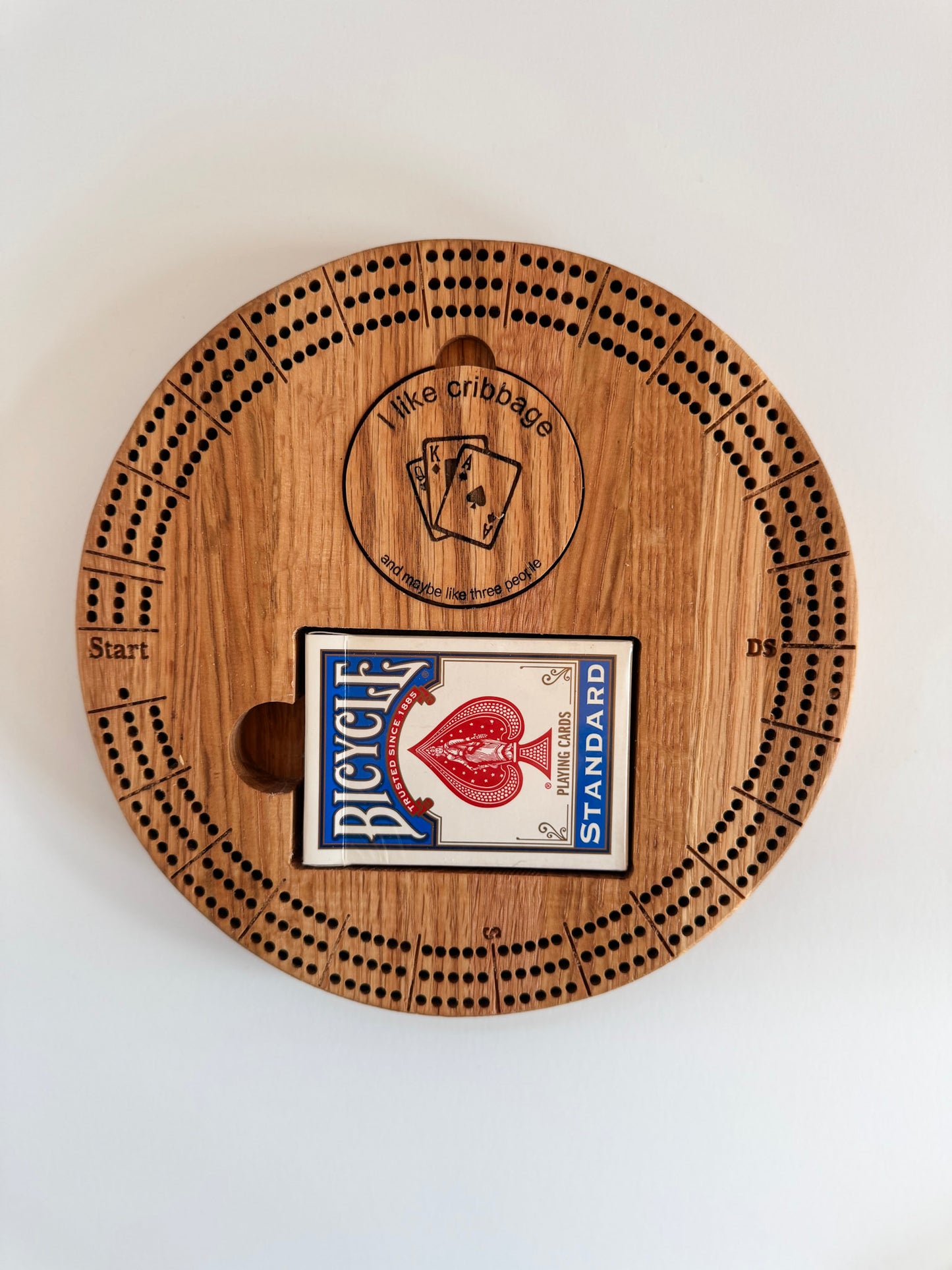 Mini Circular Cribbage Board - Travel Size