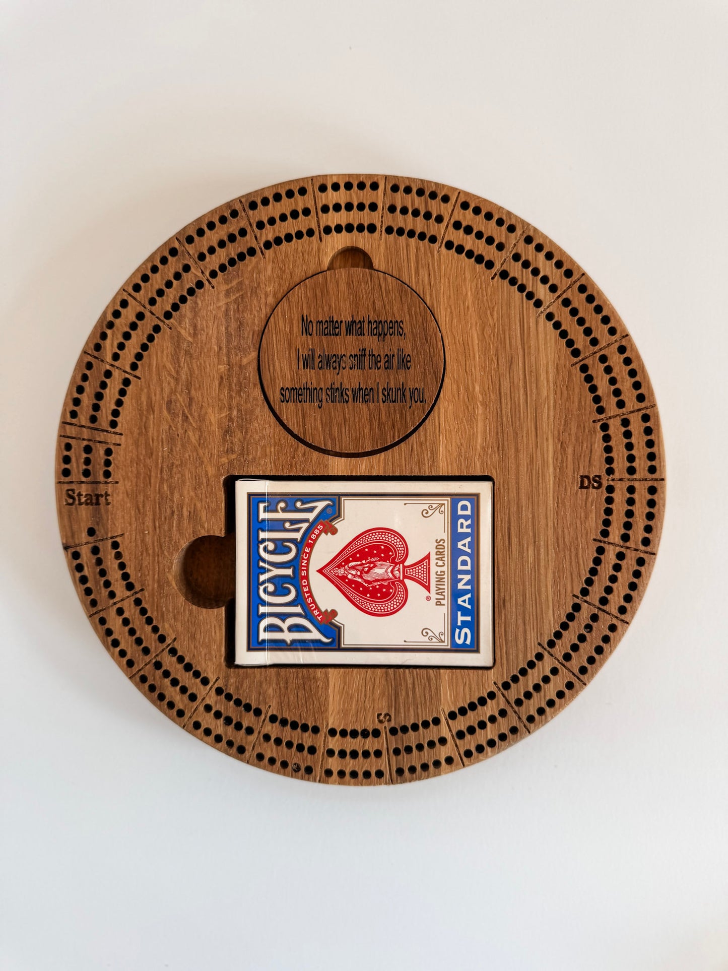 Mini Circular Cribbage Board - Travel Size