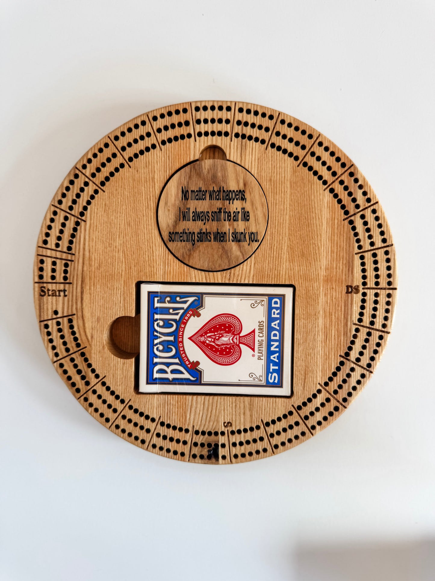 Mini Circular Cribbage Board - Travel Size