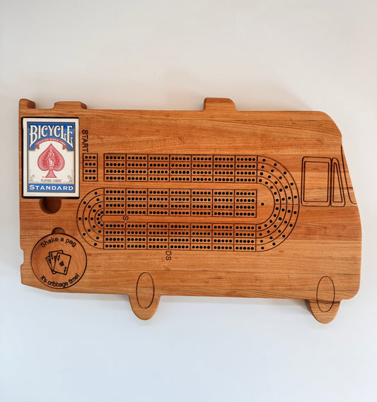 Motorcoach Cribbage Board