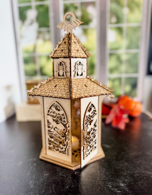 Gothic Halloween Lantern Tea Light