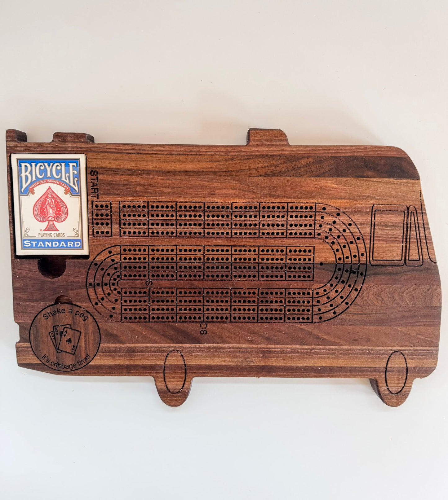 Motorcoach Cribbage Board