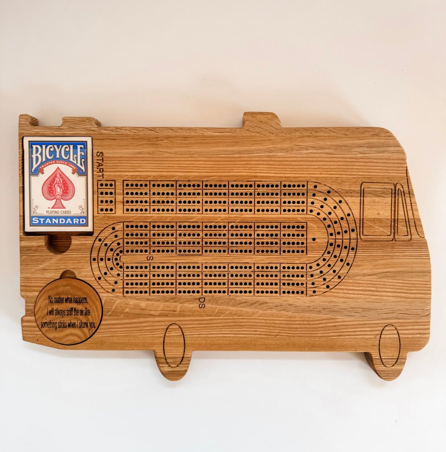 Motorcoach Cribbage Board