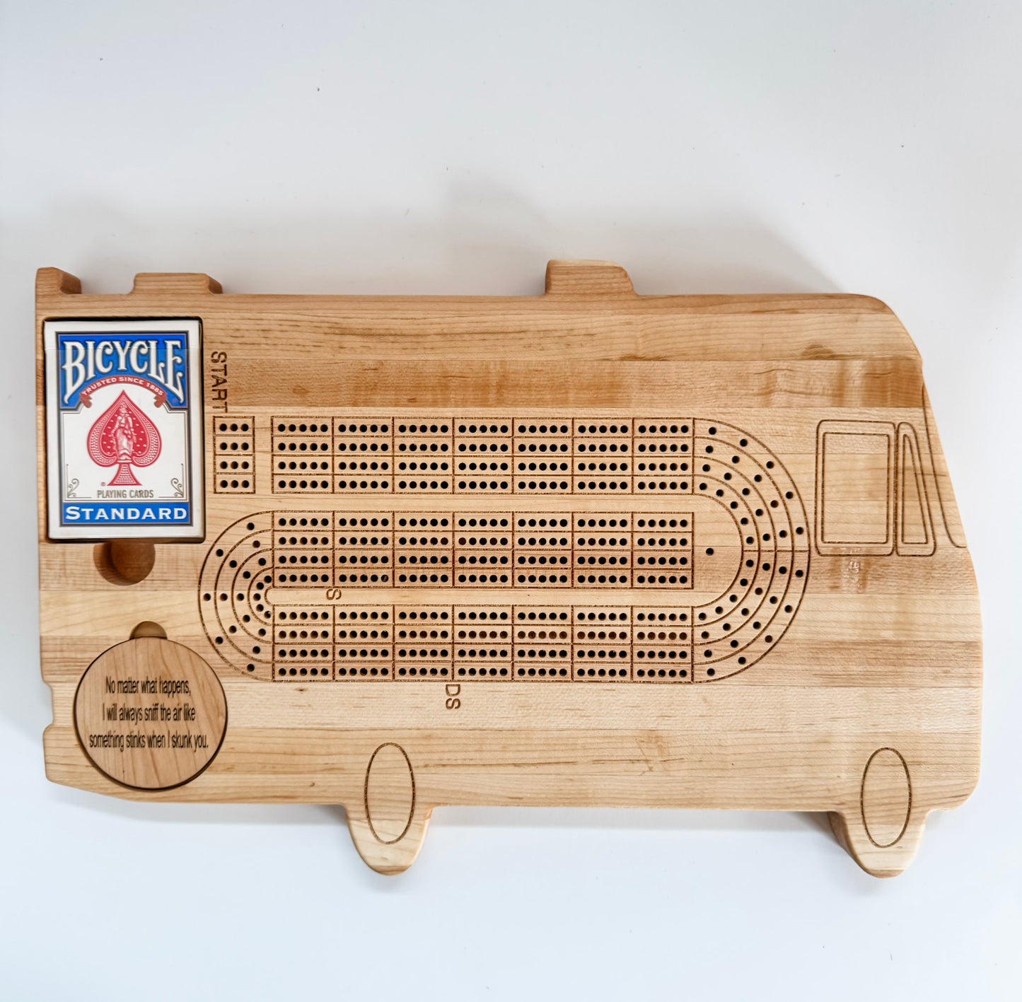 Motorcoach Cribbage Board