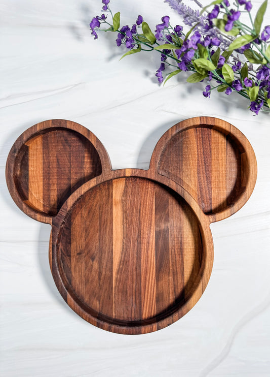 Mickey and Minnie Mouse Snack Plate