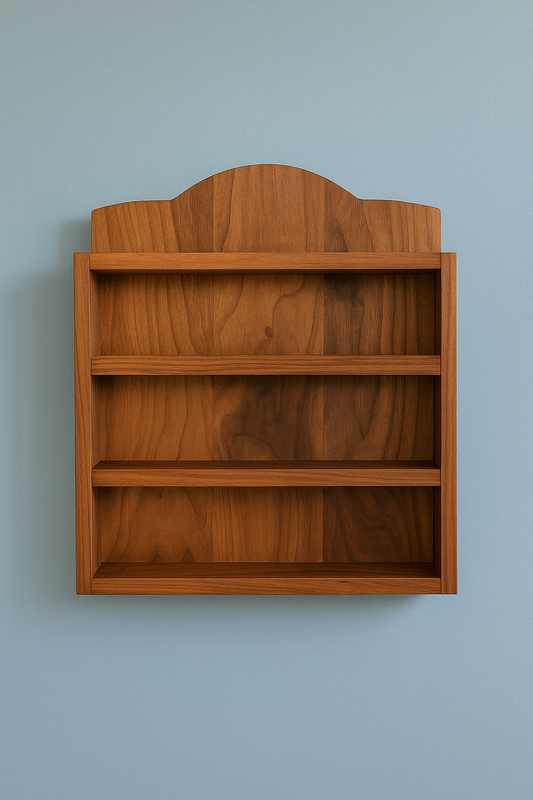 Lenox Village Spice Rack Shelf - Solid Hardwood