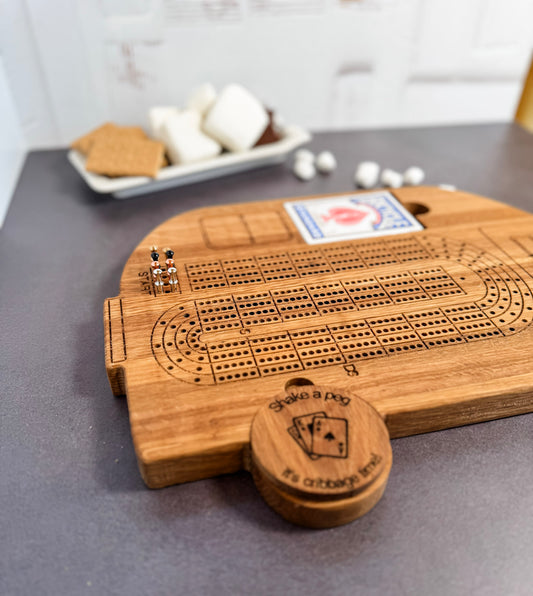 Travel Trailer Cribbage Board