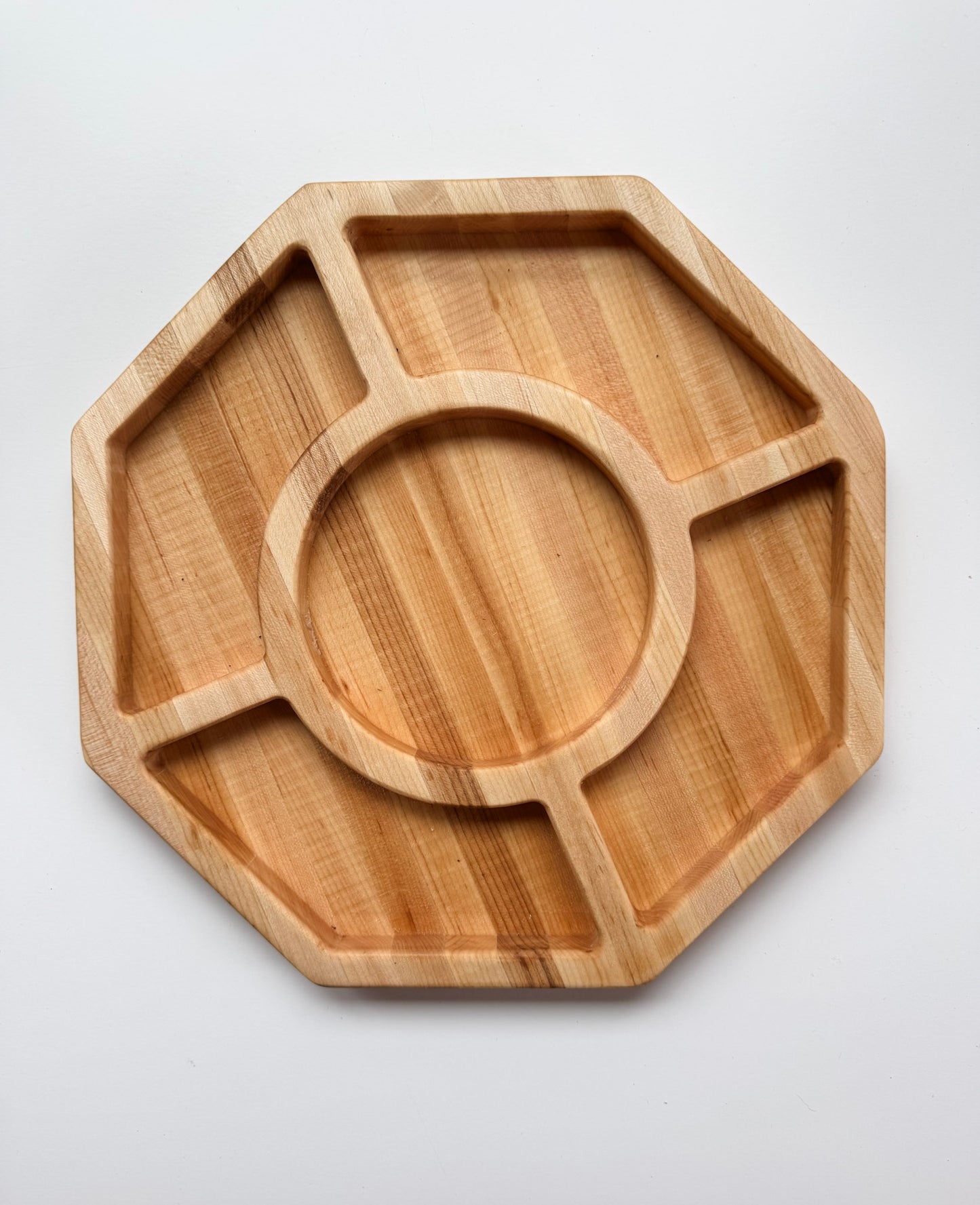 Octagonal Five Section Serving Tray