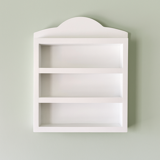 White Lenox Village Spice Rack Shelf