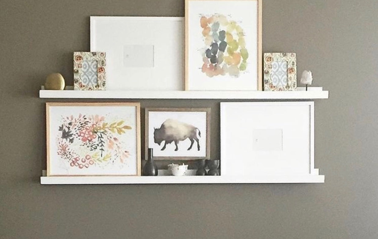 White Painted Picture Ledge