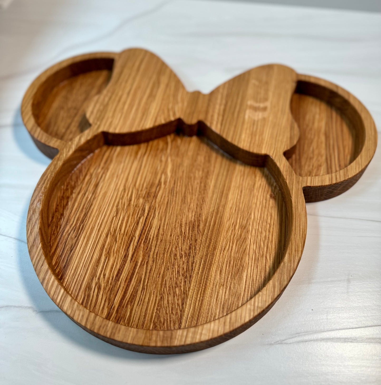 Mickey and Minnie Mouse Snack Plate
