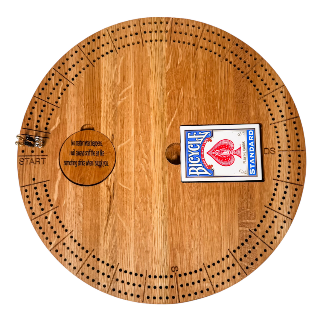 Circular Cribbage Board