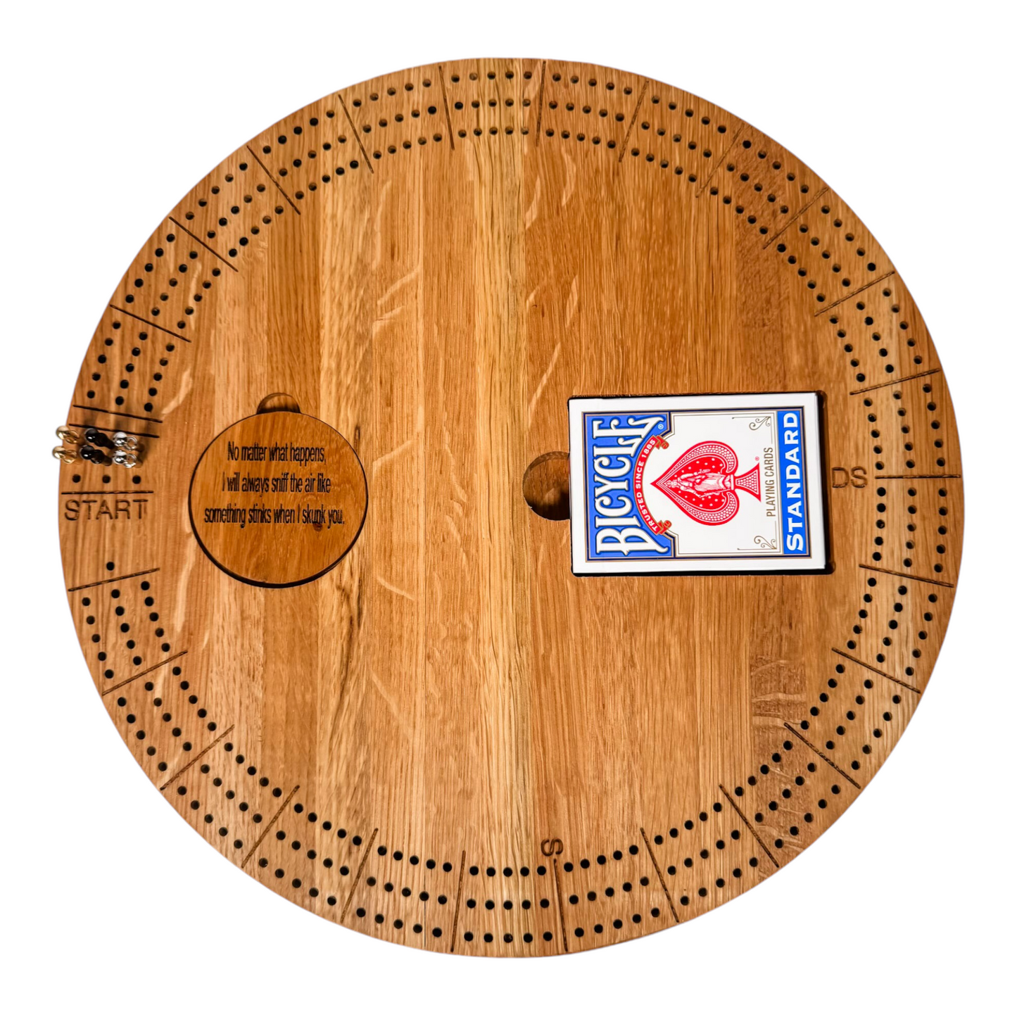 Circular Cribbage Board