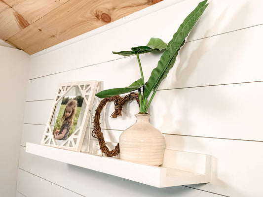 Extra-Deep Painted White Picture Ledge