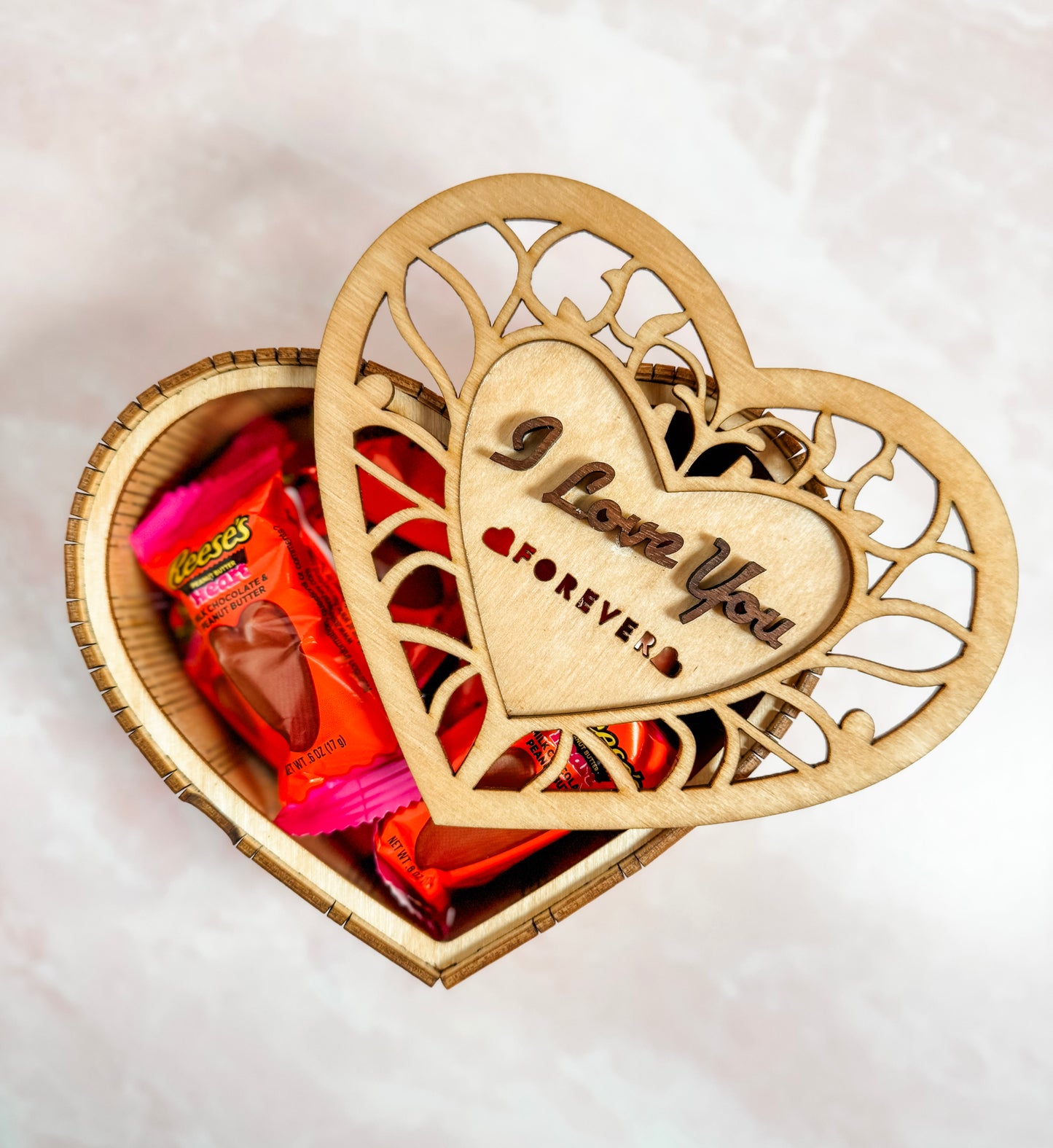 'I Love You' heart shaped box