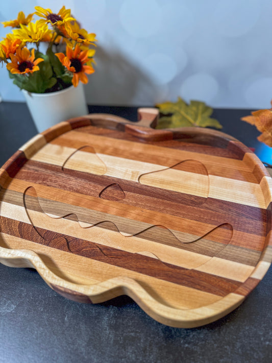 Jack-o-Lantern Serving Tray and Decor Piece