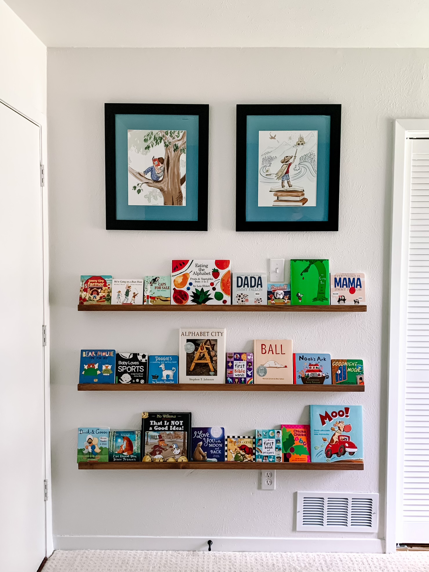 Pine Nursery Photo & Book Shelf