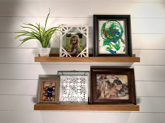 Solid White Oak Picture Ledge