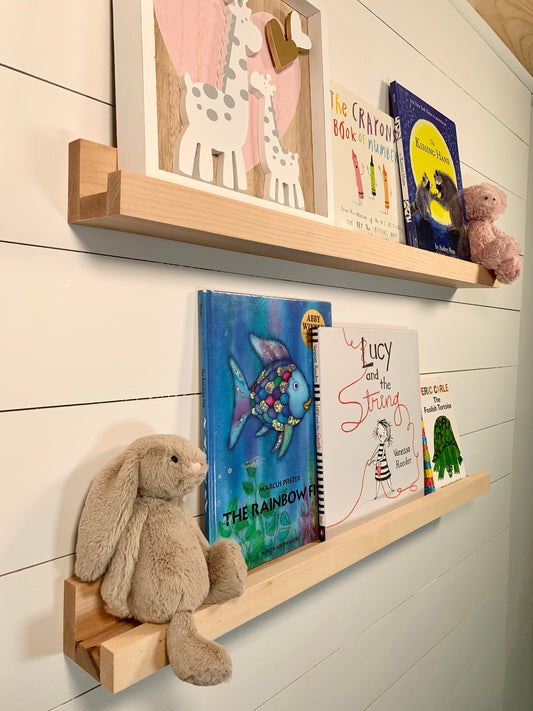 Solid Maple Nursery Book Shelf