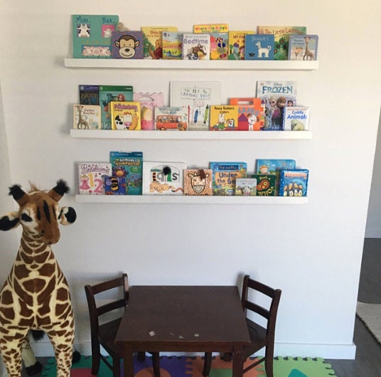 White Painted Nursery Book Shelf