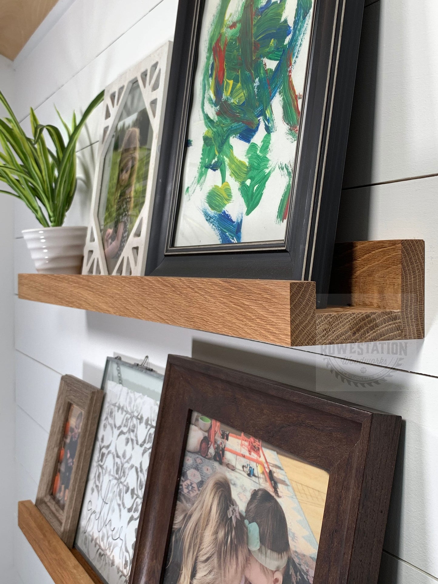 Solid White Oak Picture Ledge