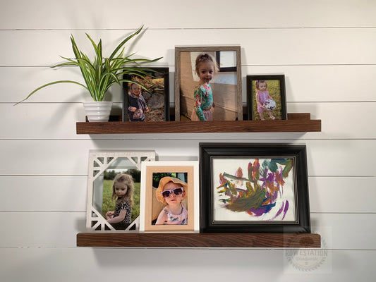 Solid Walnut Picture Ledge