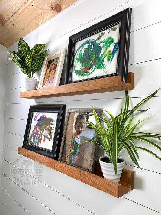 Solid Cherry Picture Ledge