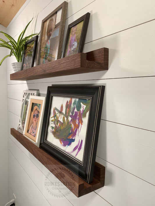 Solid Walnut Picture Ledge