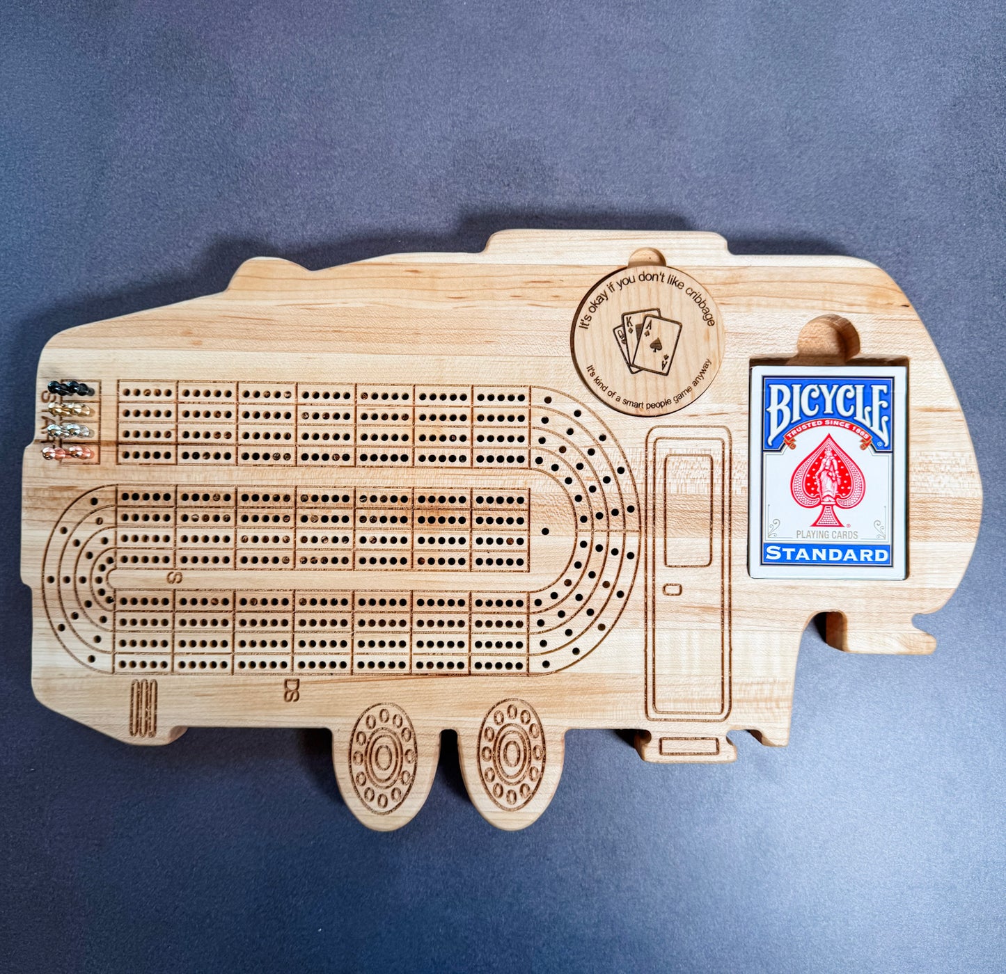 5th-Wheel Camper Cribbage Board