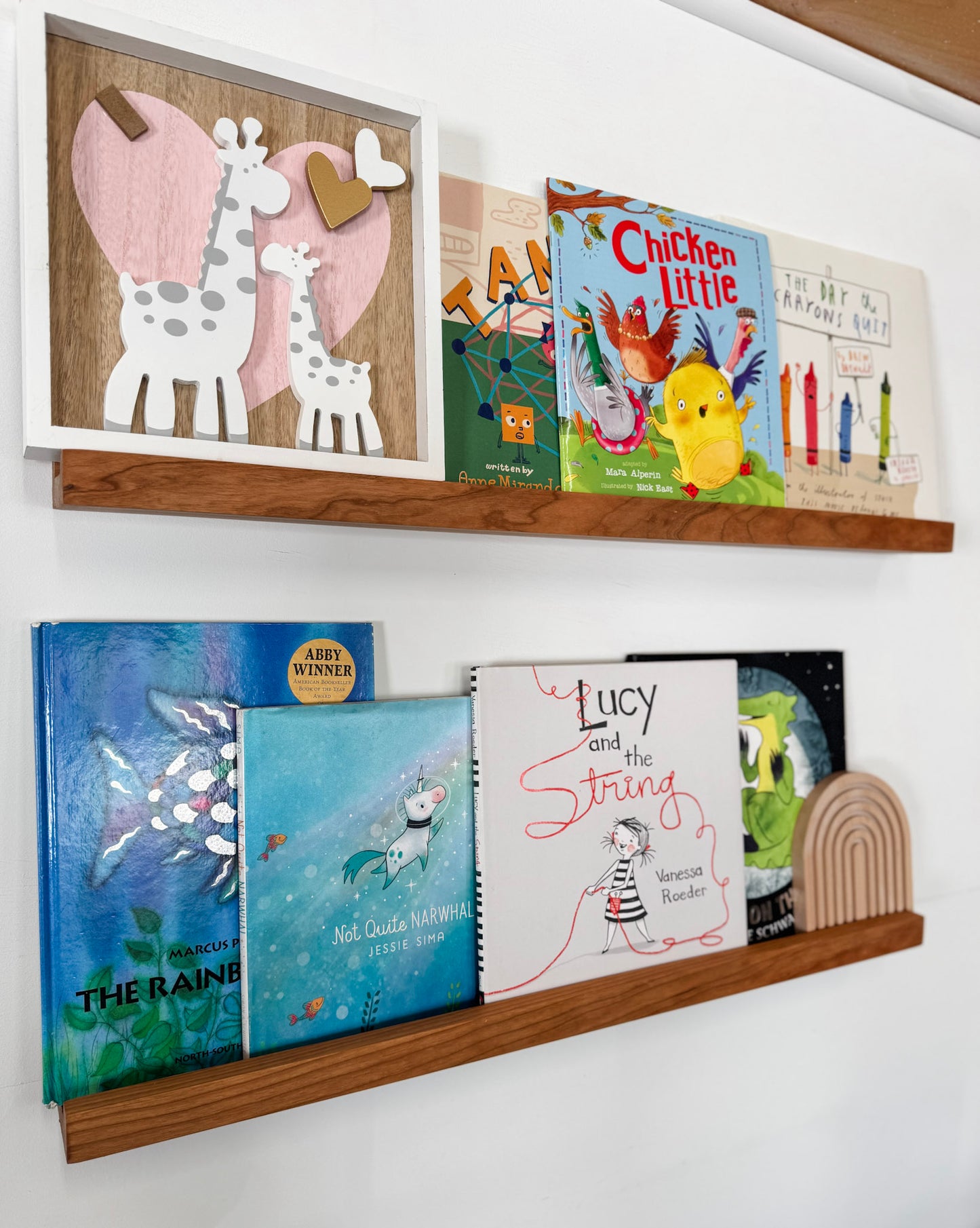 Solid Cherry Nursery Book Shelf