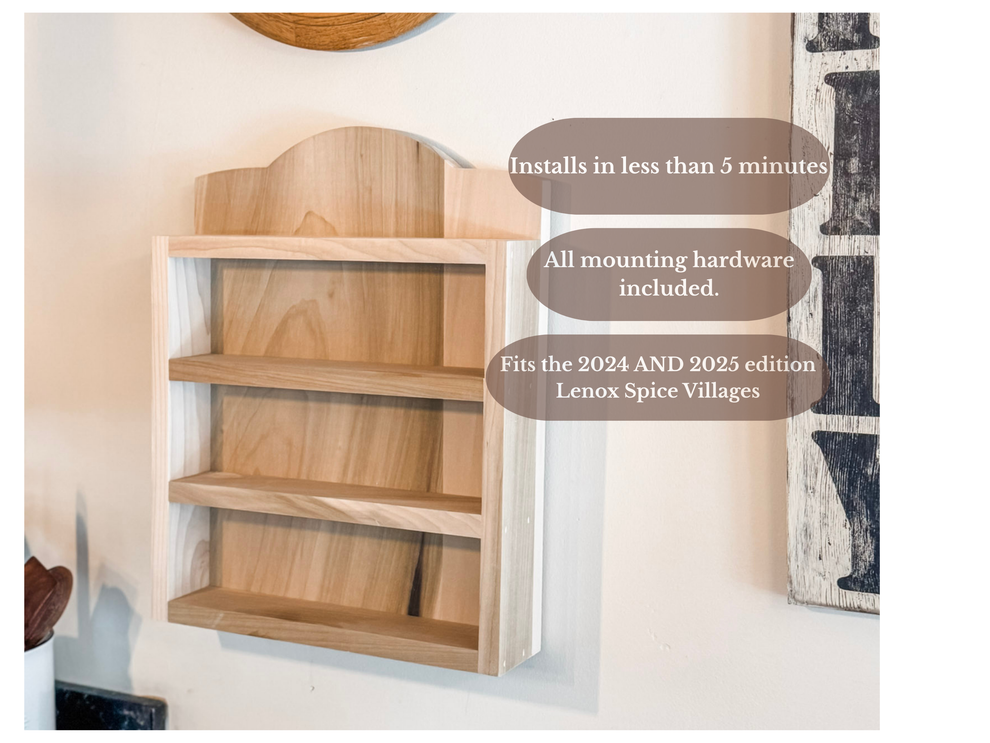Paint-Ready Spice Rack for Lenox Spice Village – Rowe Station Woodworks