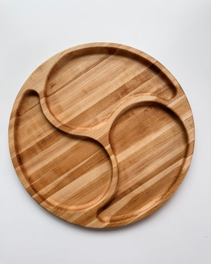 Three Section Swirl Serving Tray
