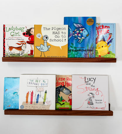 Solid Mahogany Nursery Book Shelf