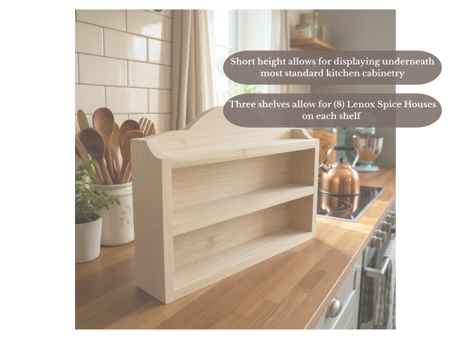 Paint-Ready Countertop Spice Rack for Lenox Spice Village