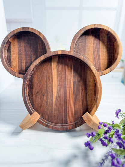 Mickey and Minnie Mouse Snack Plate