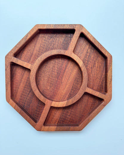 Octagonal Five Section Serving Tray