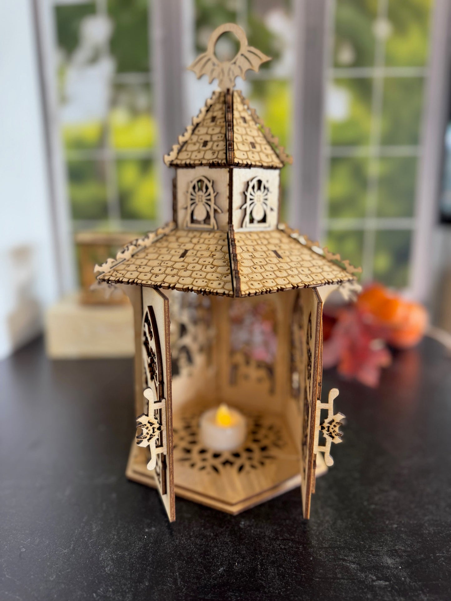 Gothic Halloween Lantern Tea Light