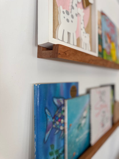 Solid Cherry Nursery Book Shelf