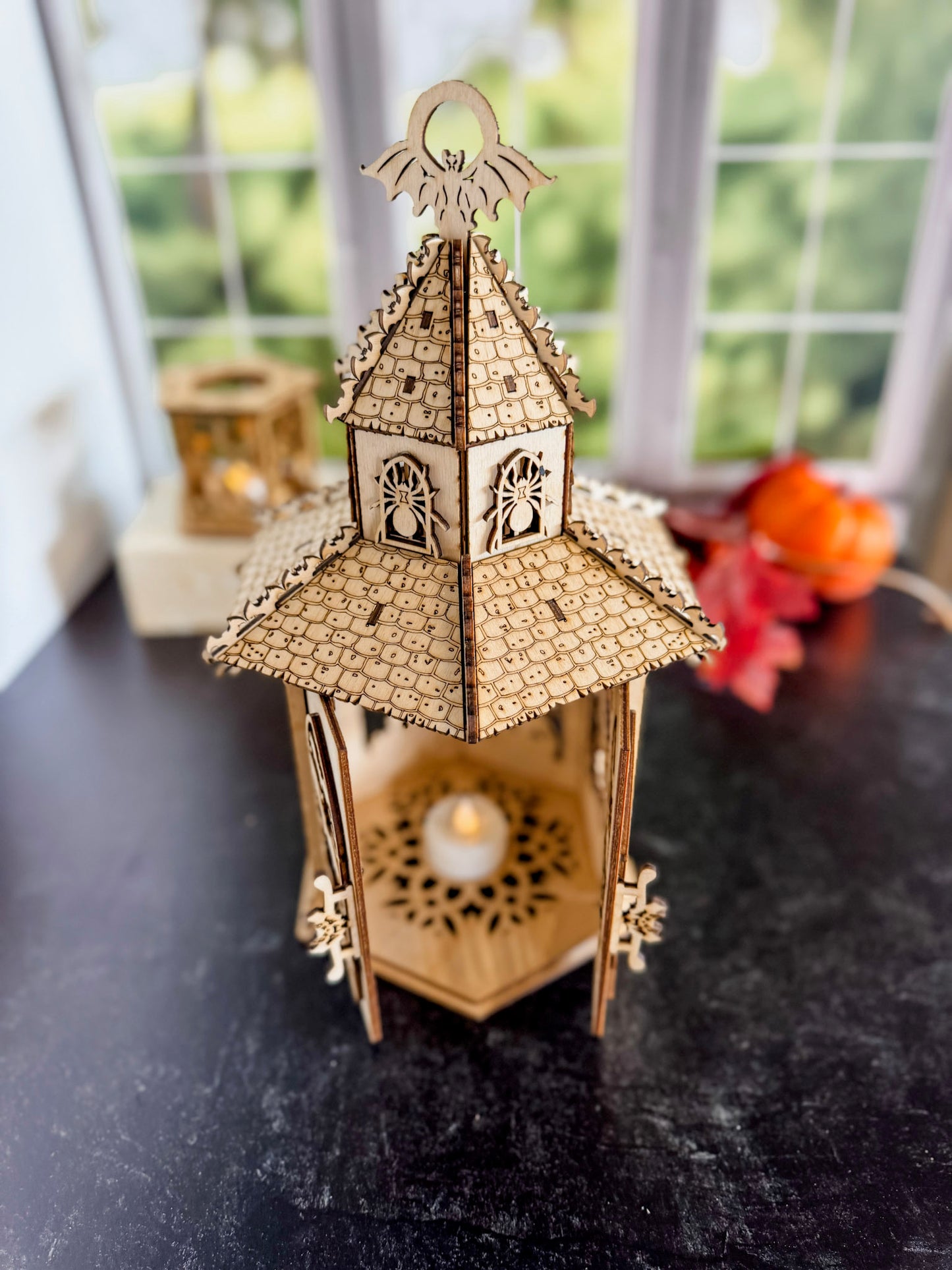 Gothic Halloween Lantern Tea Light